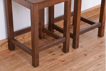 レトロ家具　昭和レトロ　1970年代シンプルな椅子　2脚セット