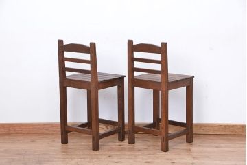 レトロ家具　昭和レトロ　1970年代シンプルな椅子　2脚セット
