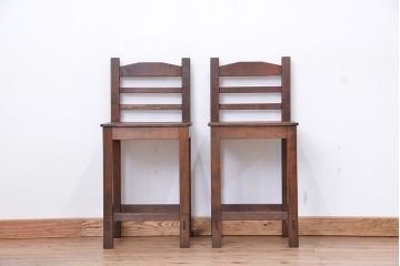 レトロ家具　昭和レトロ　1970年代シンプルな椅子　2脚セット?