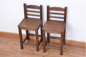 レトロ家具　昭和レトロ　1970年代シンプルな椅子　2脚セット?
