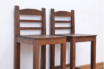 レトロ家具　昭和レトロ　1970年代シンプルな椅子　2脚セット?