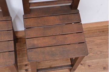 レトロ家具　昭和レトロ　1970年代シンプルな椅子　2脚セット?