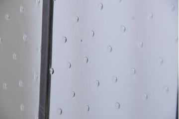 アンティーク雑貨　イギリスアンティーク　両開き　特大ステンドグラスドア　1対(2枚セット　扉)