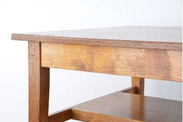 アンティーク家具　1960〜70年代　古い学校の使い込まれた大きな作業台?(テーブル、机)