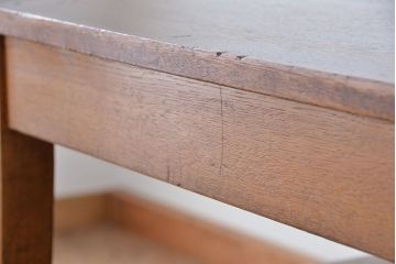 レトロ家具　昭和レトロ　古い学校の大きな木製作業台(テーブル・机)