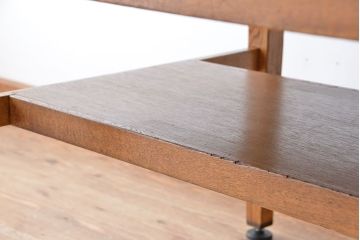 レトロ家具　昭和レトロ　古い学校の大きな木製作業台(テーブル・机)