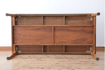 レトロ家具　昭和レトロ　古い学校の大きな木製作業台(テーブル・机)
