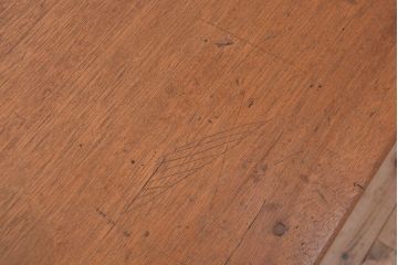 アンティーク家具　1960〜70年代　古い学校の使い込まれた大きな作業台?(テーブル、机)
