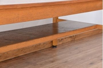 アンティーク家具　1960〜70年代　古い学校の使い込まれた大きな作業台?(テーブル、机)