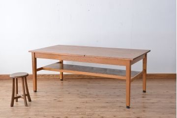 アンティーク家具　1960〜70年代　古い学校の使い込まれた大きな作業台?(テーブル、机)