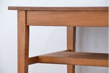 アンティーク家具　1960〜70年代　古い学校の使い込まれた大きな作業台?(テーブル、机)