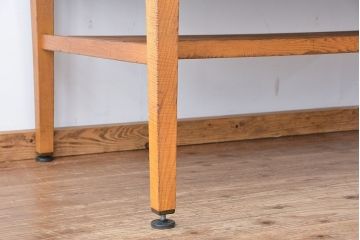 アンティーク家具　1960〜70年代　古い学校の使い込まれた大きな作業台?(テーブル、机)