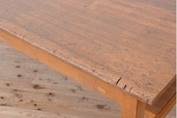 アンティーク家具　1960〜70年代　古い学校の使い込まれた大きな作業台?(テーブル、机)