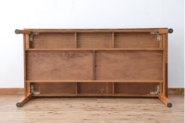 アンティーク家具　1960〜70年代　古い学校の使い込まれた大きな作業台?(テーブル、机)