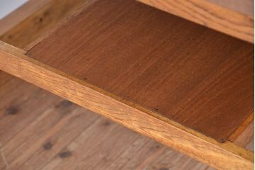 アンティーク家具　1960〜70年代　古い学校の使い込まれた大きな作業台(テーブル、机)
