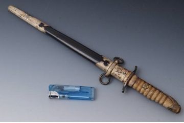 古い海軍士官候補生短剣(サーベル・刀装具)(R-010915)
