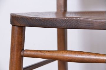 アンティーク家具　イギリスアンティーク　味のあるチャーチチェア　1脚(椅子、イス)