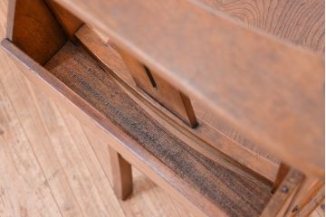 アンティーク家具　イギリスアンティーク　味のあるチャーチチェア　1脚(椅子、イス)