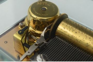 アンティーク雑貨　スイス製REUGE(リュージュ)クリスタルオルゴール50弁(3/50)