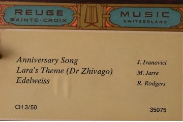 アンティーク雑貨　スイス製REUGE(リュージュ)クリスタルオルゴール50弁(3/50)