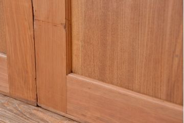 古民具・骨董　無垢欅材一枚板　上質な板戸4枚セット(帯戸)
