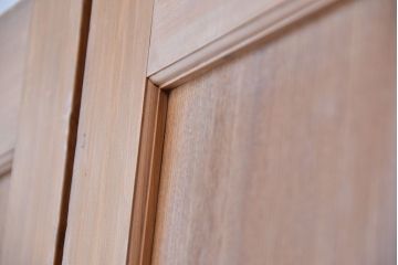 古民具・骨董　無垢欅材一枚板　上質な板戸4枚セット(帯戸)