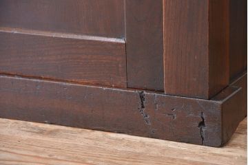 アンティーク家具　六尺　アンティーク　前面欅材の引き出し付き収納箪笥サイドボード(水屋箪笥、下駄箱、食器棚、収納棚)