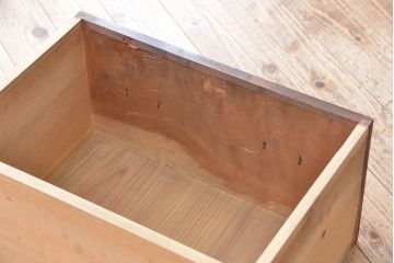 アンティーク家具　六尺　アンティーク　前面欅材の引き出し付き収納箪笥サイドボード(水屋箪笥、下駄箱、食器棚、収納棚)