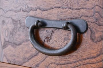 アンティーク家具　古民具・骨董　極上　特別注文造り　総欅無垢　重ね　美濃帳場箪笥