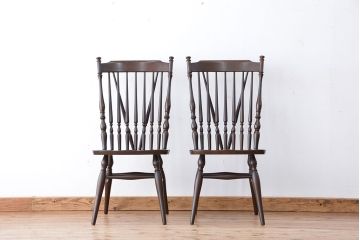 1970年代　中古　スティックバックチェア　2脚セット(椅子/イス)