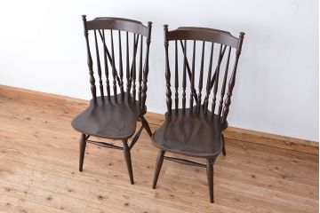 1970年代　中古　スティックバックチェア　2脚セット(椅子/イス)