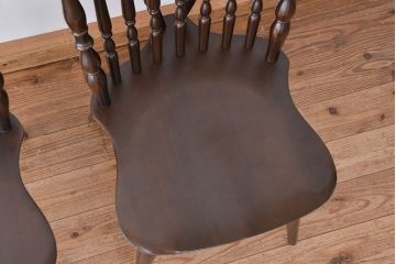 1970年代　中古　スティックバックチェア　2脚セット(椅子/イス)