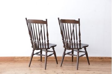 1970年代　中古　スティックバックチェア　2脚セット(椅子/イス)