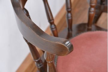 ヴィンテージ家具　イギリスビンテージ　かわいらしいダイニングチェア　2脚セット(椅子/イス)