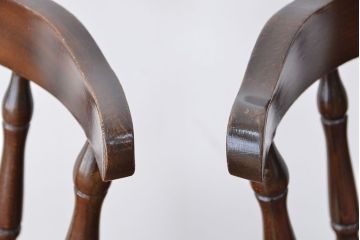 ヴィンテージ家具　イギリスビンテージ　かわいらしいダイニングチェア　2脚セット(椅子/イス)