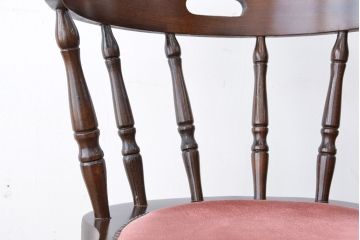 ヴィンテージ家具　イギリスビンテージ　かわいらしいダイニングチェア　2脚セット(椅子/イス)