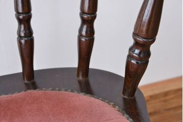 ヴィンテージ家具　イギリスビンテージ　かわいらしいダイニングチェア　2脚セット(椅子/イス)