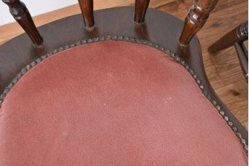 ヴィンテージ家具　イギリスビンテージ　かわいらしいダイニングチェア　2脚セット(椅子/イス)