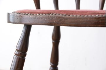 ヴィンテージ家具　イギリスビンテージ　かわいらしいダイニングチェア　2脚セット(椅子/イス)