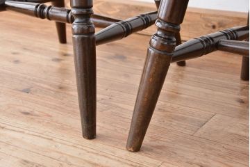 ヴィンテージ家具　イギリスビンテージ　かわいらしいダイニングチェア　2脚セット(椅子/イス)