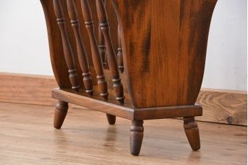 アンティーク雑貨　中古　飛騨産業キツツキマークマガジンラック