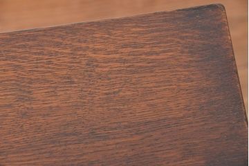 アンティーク家具　イギリスアンティーク　オーク材　卓上リボルビングブックケース(本棚/本立て)