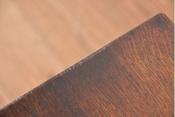 アンティーク家具　イギリスアンティーク　オーク材　卓上リボルビングブックケース(本棚/本立て)