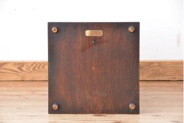 アンティーク家具　イギリスアンティーク　オーク材　卓上リボルビングブックケース(本棚/本立て)