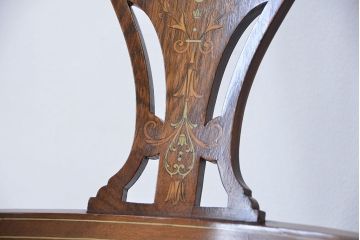 アンティーク家具　イギリスアンティーク　象嵌チェア(椅子、イス)　1脚