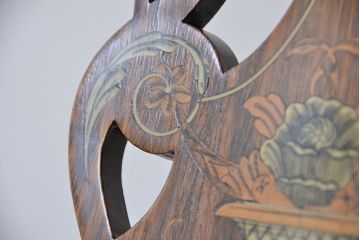 アンティーク家具　イギリスアンティーク　象嵌チェア(椅子、イス)　1脚