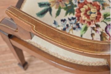 アンティーク家具　イギリスアンティーク　象嵌チェア(椅子、イス)　1脚