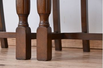 アンティーク家具　イギリスアンティーク　彫刻チェア　2脚セット(椅子、イス)