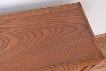 アンティーク家具　古民具・骨董　特別注文造り　三方欅材の上質な茶棚(飾り棚、収納棚、茶箪笥、水屋箪笥)