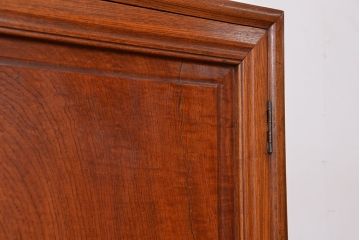 アンティーク家具　古民具・骨董　特別注文造り　三方欅材の上質な茶棚(飾り棚、収納棚、茶箪笥、水屋箪笥)